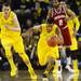 Michigan sophomore Trey Burke runs the ball down the court against Indiana during the first half at Crisler Center on Sunday, March 10, 2013. Melanie Maxwell I AnnArbor.com